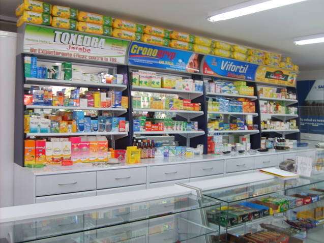 Muebles Y Mobiliario Drogueria Y Farmacia Gondolas Vitrinas