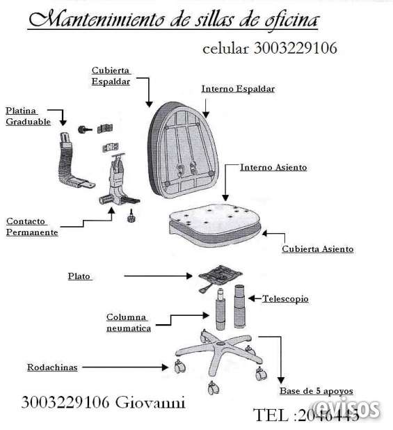 Partes para sillas de oficina en Bogotá Otros Servicios 449412