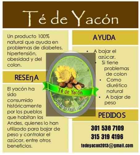 Te de yacon super oferta en Bogotá - Otros Servicios | 334419