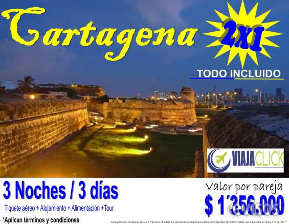 Viajaclick planes turísticos 2x1 en Pereira - Viajes y Turismo | 473583